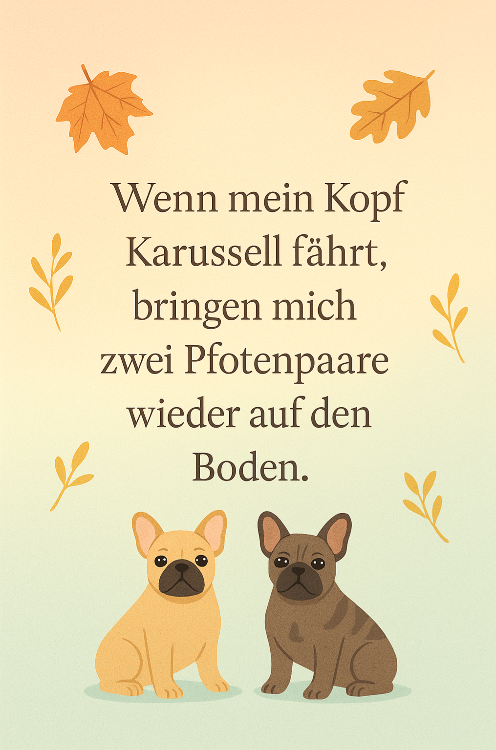 Vier Pfoten gegen das Kopfchaos