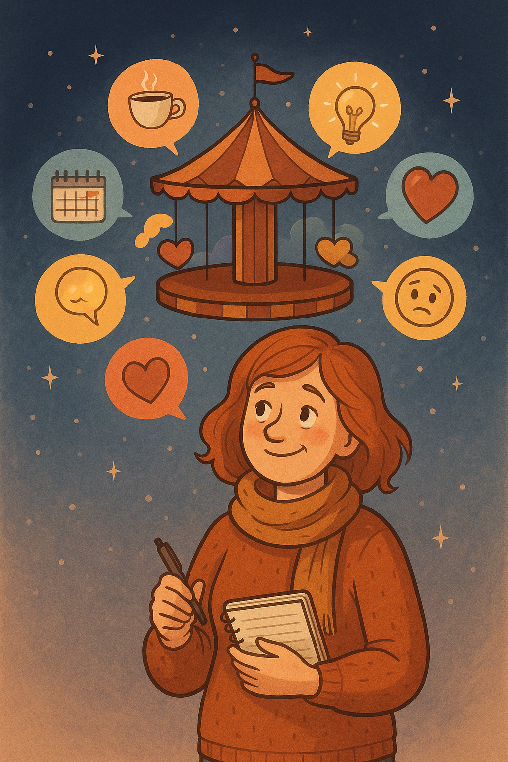 🎠 "Gedankenkarussell – bitte alle aussteigen, ich will schlafen!"